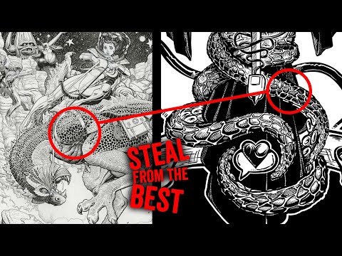 Arthur Adams inking texture - Reverse engineering from the pros