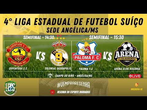 4º LIGA ESTADUAL DE FUTEBOL SUIÇO 2026 - SEMIFINAL -  SEDE ANGÉLICA/MS