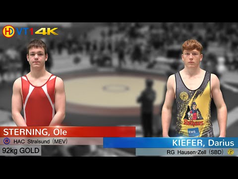 🤼 | Wrestling | German Championships 2022 Cadets (Greco) - 92kg Gold | STERNING vs. KIEFER