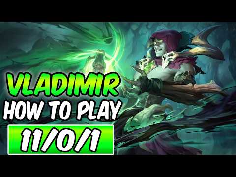 THE ONLY VLADIMIR GUIDE YOU NEED - HOW TO PLAY VLADIMIR MID | Best Build & Runes | League of Legends