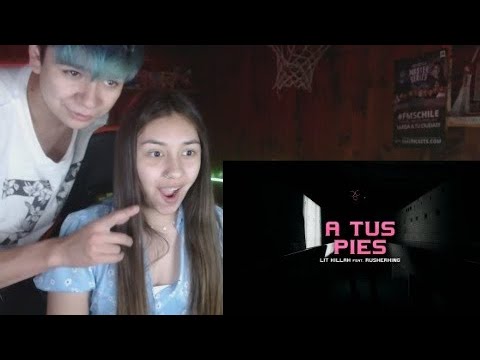 MI NOVIA REACCIONA A LIT killah, Rusherking - A Tus Pies [Visualizer]