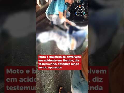 Moto e bicicleta se envolvem em acidente em Ibatiba, EspíritoSanto; detalhes ainda sendo apurados
