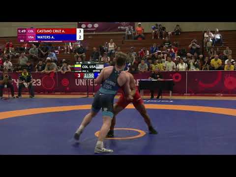 Final 1-2 • GR 80 kg • Ajelandro CASTANO CRUZ(COL) vs. Adam Scott WATERS(USA)