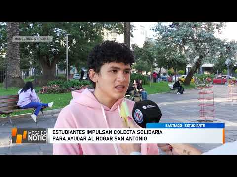 Estudiantes impulsan una colecta soidaria para el Hogar San Antonio