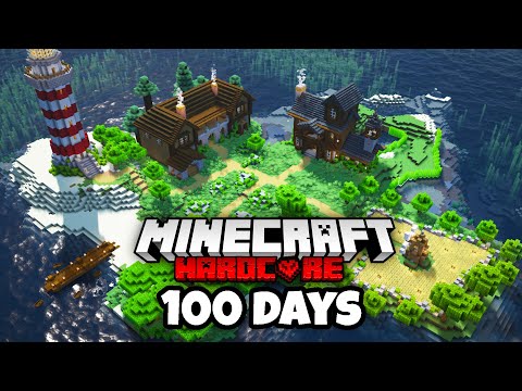 Michael Survived 100 Days on Deserted Island! Hardcore Minecraft!