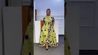 Gorgeous and elegant Ankara wrap Max Dress style #zamakalefashion #africanclothing #allthingsankara