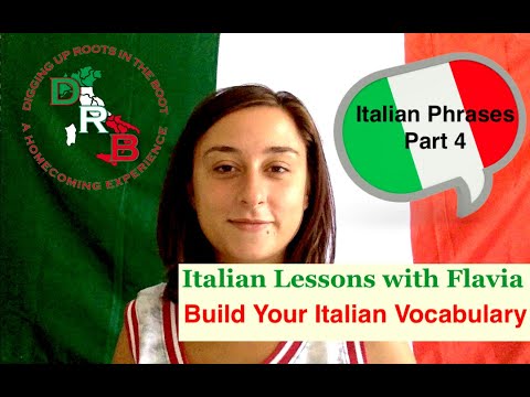 🇮🇹Italian Lessons with Flavia - Italian Phrases Part 4🇮🇹