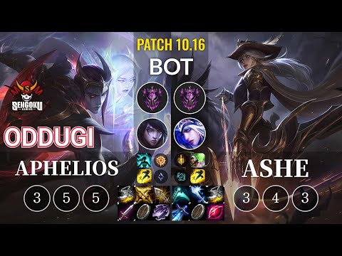 SG OdduGi Aphelios vs Ashe Bot - KR Patch 10.16