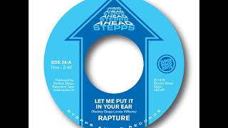 Unissued disco soul 1978 Rapture &quot;Let me put it in your ear&quot; Stepps Ahead