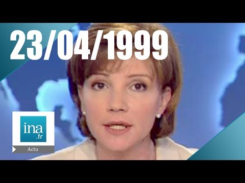 8 p.m. Antenna 2 of April 23, 1999 | Air France on strike | INA Archive
