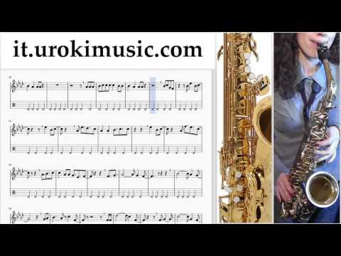 Corso di Sassofono Contralto David Guetta, Justin Bieber - 2U Tablature Tab Parte#2 um-i276