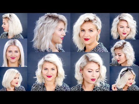HOW TO: 10 Easy Short HairStyles With Flat Iron...
