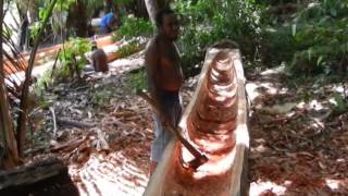 preview picture of video 'Dugout Canoe Making in Moian 1 Village, Western Province, PNG'