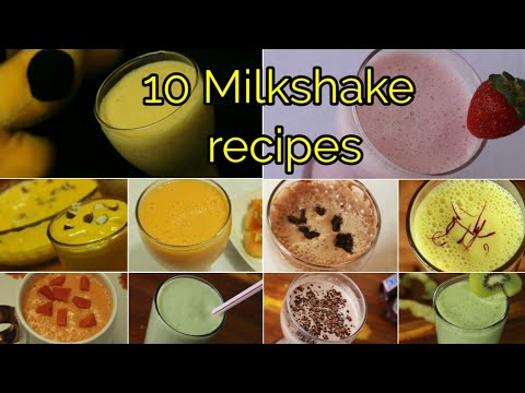 10 Milkshake recipes - Summer recipes - Summer drinks - Mikshake recipe - Badam milk - Cold coffee