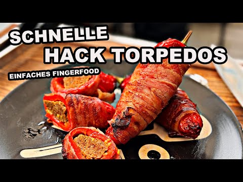 Paprika Bacon Hack Torpedos vom Grill | The BBQ BEAR