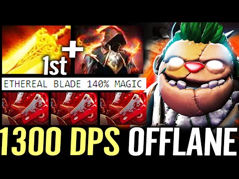 🔥 1300 DPS YAPZOR Pudge Offlane — Radiance + Cloak of Flames Ethereal Blade Cancer Burn Dota 2 Pro