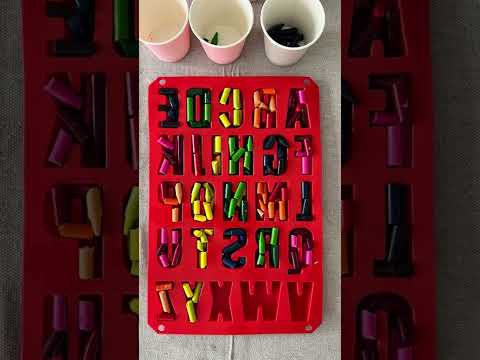 DIY Melted Crayon Alphabet Letters