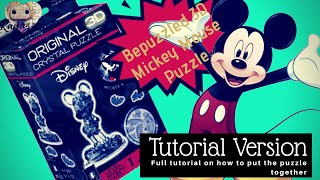 Bepuzzled 3D Crystal Puzzle Mickey Mouse (Black)- Tutorial Version