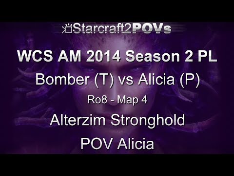 SC2 HotS - WCS EU 2014 S2 PL - Bomber vs Alicia - Ro8 - Map 4 - Alterzim Stronghold - Alicia