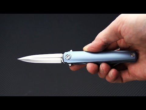 MKM Mikita Zieba Flame FL02-TBSW Dagger M390 Blue Titanium MKM Mikita Zieba Flame FL02-TBSW Dagger M390 Blue Titanium