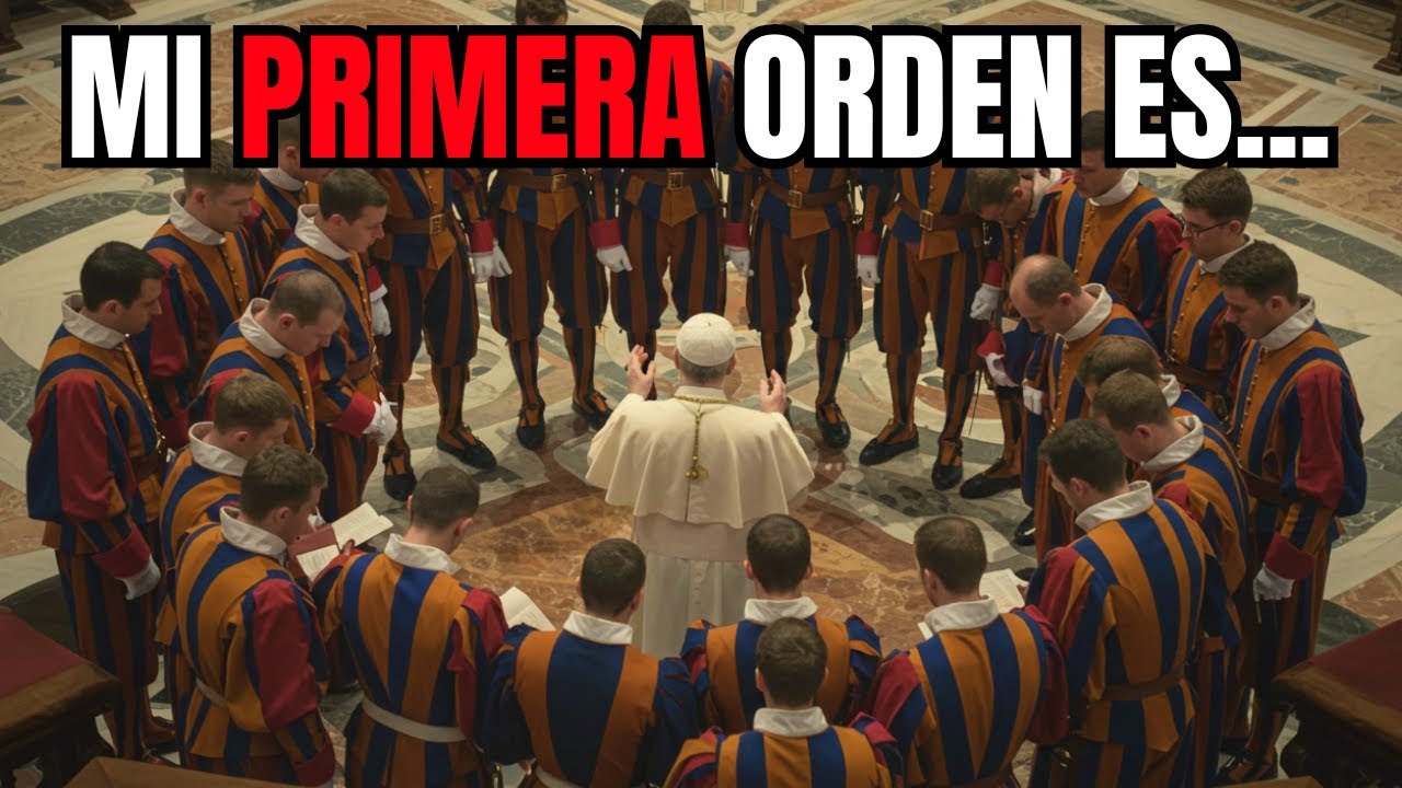 La REUNIÓN SECRETA del Papa Leão XIV con la Guardia Suiza — lo que NO MOSTRARON las cámaras