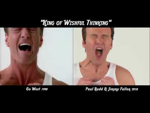 "King of Wishful Thinking" - Go West versus Paul Rudd & Jimmy Fallon Comparison