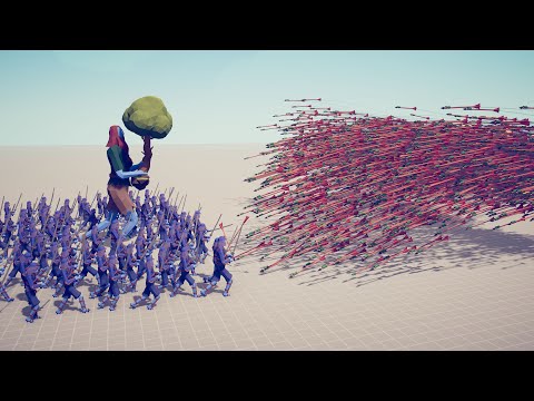TREE GIANT & 100x UNITS vs EVERY GOD - Totally Accurate Battle Simulator