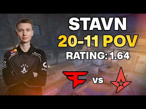 stavn 20-11 vs FaZe | PGL Bucharest 2025 | Train POV