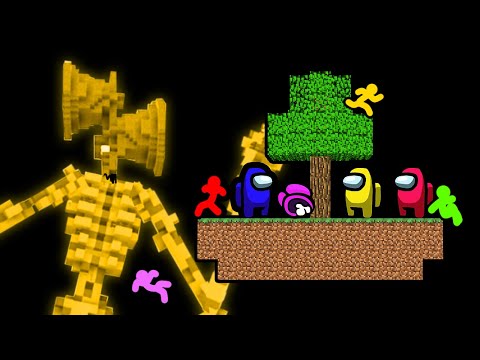 Stickman VS Minecraft: Among Us Vs Sirenhead - AVM Shorts Animation