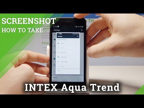 How to Take Screenshot in INTEX Aqua Trend - Save & Share Screen