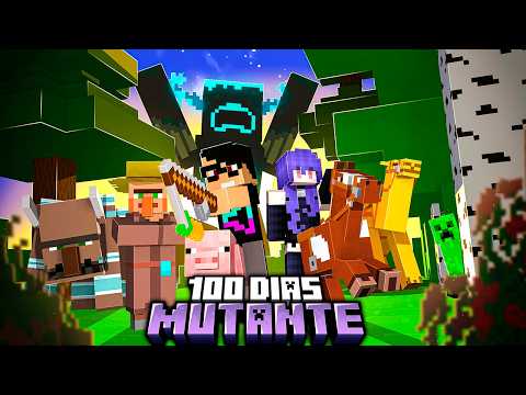 Sobrevivi 100 dias como MUTANTE com a NAMORADA no Minecraft - O FILME