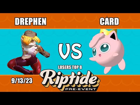 Riptide Prelocal - Losers Top 8 - Drephen (Sheik) Vs. Card (Jigglypuff)