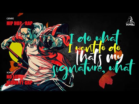 Rap song lyrics video #14 - No Lie by Niahn ft. GRP - Anime Rap | US Hip Hop albums