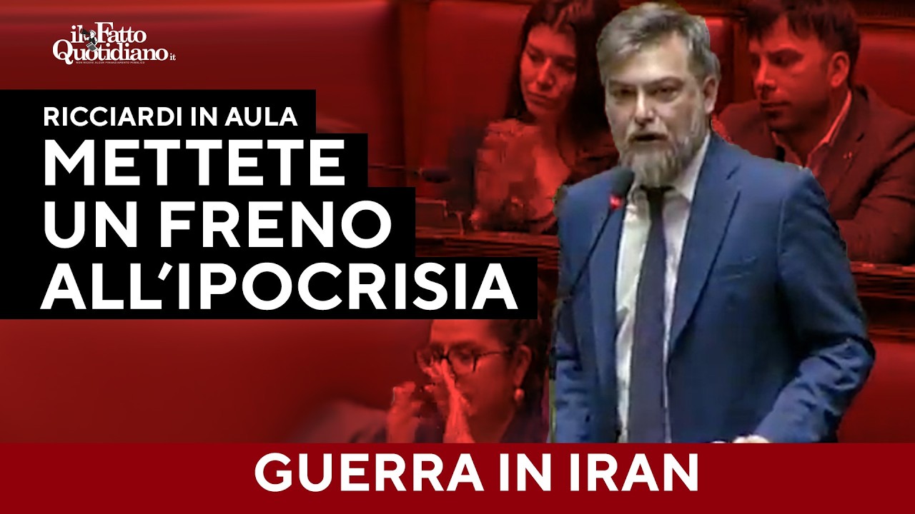 Ricciardi: "Mettete un freno all'ipocrisia, l'Italia non si presti a questa guerra"