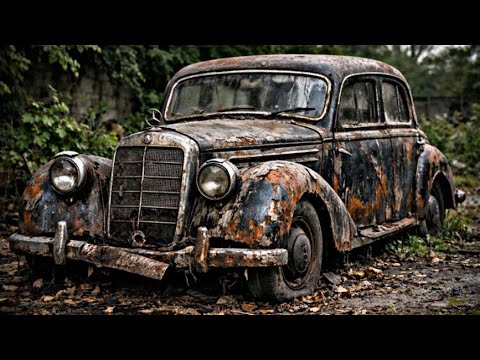 Thumbnail for Abandoned 1950 Mercedes-Benz 170 S Restoration | Full ASMR Classic Car Rebuild by Nota, Mercedes-Benz, Car, Van