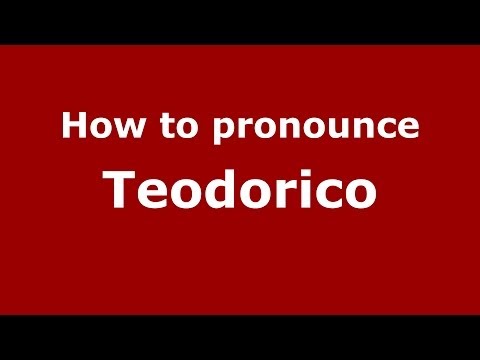 How to pronounce Teodorico (Brazilian Portuguese/Brazil)  - PronounceNames.com
