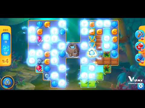 Fishdom. 8911 level no boosters and diamonds. 12 moves