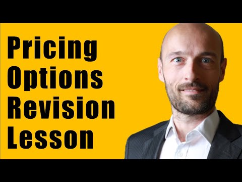 Pricing Options - Revision Lecture