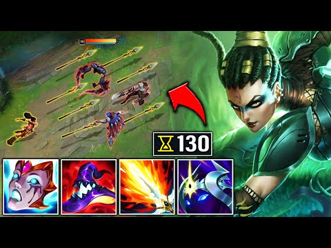 Nidalee but my Q has no cooldown and it looks like I'm hacking