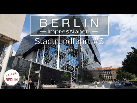 [4K] Berlin - Stadtrundfahrt #3 - Jüdisches Museum bis Checkpoint Charlie