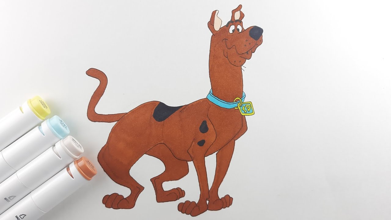 How to draw Scooby-Doo | 100 Days Drawing Challenge | Day 5