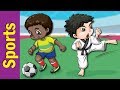Learn Sports Names For Kids Video Flash Cards Kindergarten Preschool ESL Fun Kids English