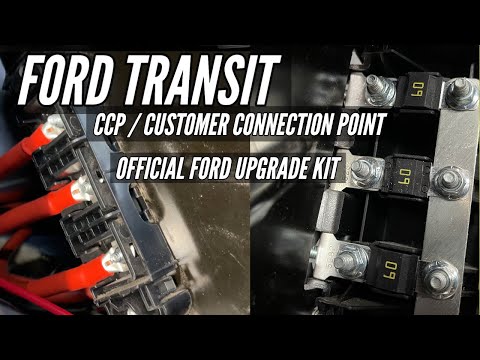 Ford Transit | How to Upgrade the Customer Connection Point / CCP. Battery location + Replacement