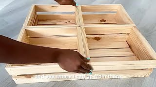 DOLLAR TREE VS WALMART CRATES DINING ROOM Essential FOR SMALL SPACES USING WOODEN CRATES