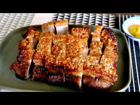 How To Make SUPER CRUNCHY CRISPY PORK BELLY - CHINESE SIU YUK | SIEW YOKE 燒肉