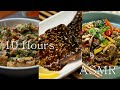 [ASMR] 10 Hour Cooking (Asian Food : Bali,Japan) no Talking, Quiet for Sleep
