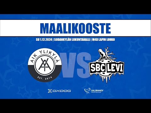 Maalikooste: AIK Ylikylä - SBC Levi 6-3 | Liikuntahalli, Sodankylä 01.12.2024