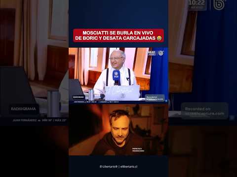 MOSCIATTI SE BURLA EN VIVO DE BORIC Y DESATA CARCAJADAS 😂