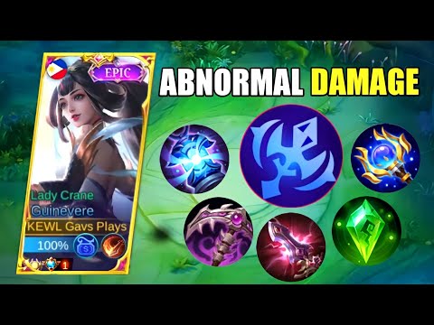 NEW GUINEVERE FULL PENETRATION BUILD IS OVERPOWER!!😱 (DAMAGE HACK) | GUINEVERE BEST BUILD | MLBB