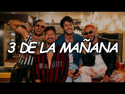 Mau y Ricky, Sebastián Yatra, Mora - 3 de La Mañana (Official Video Lyric)